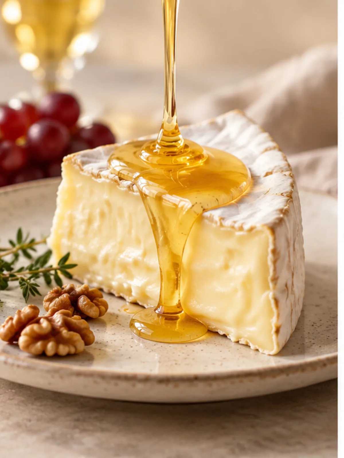 Soft cheese with Damask Rose
