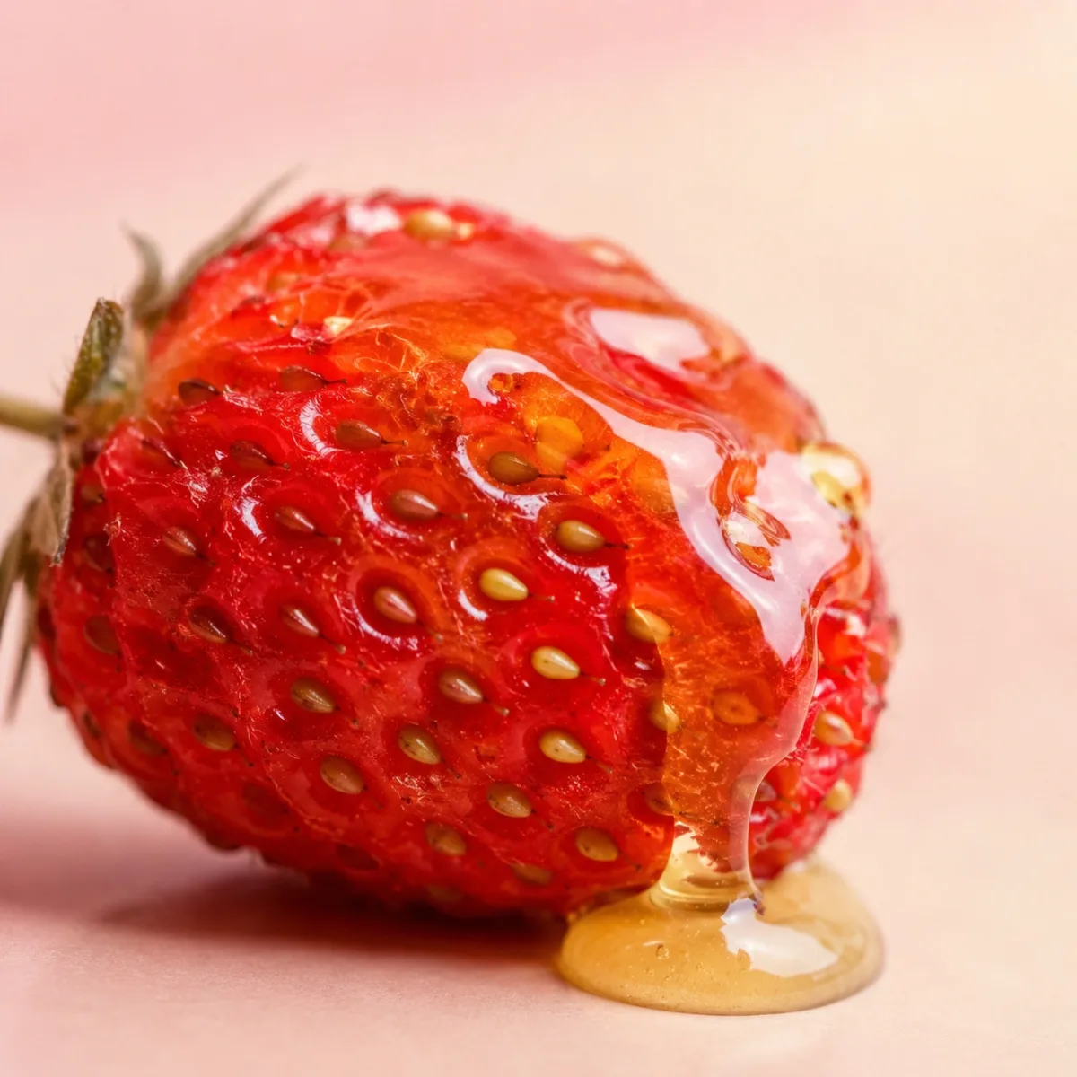 Wild Strawberry Pie with honey