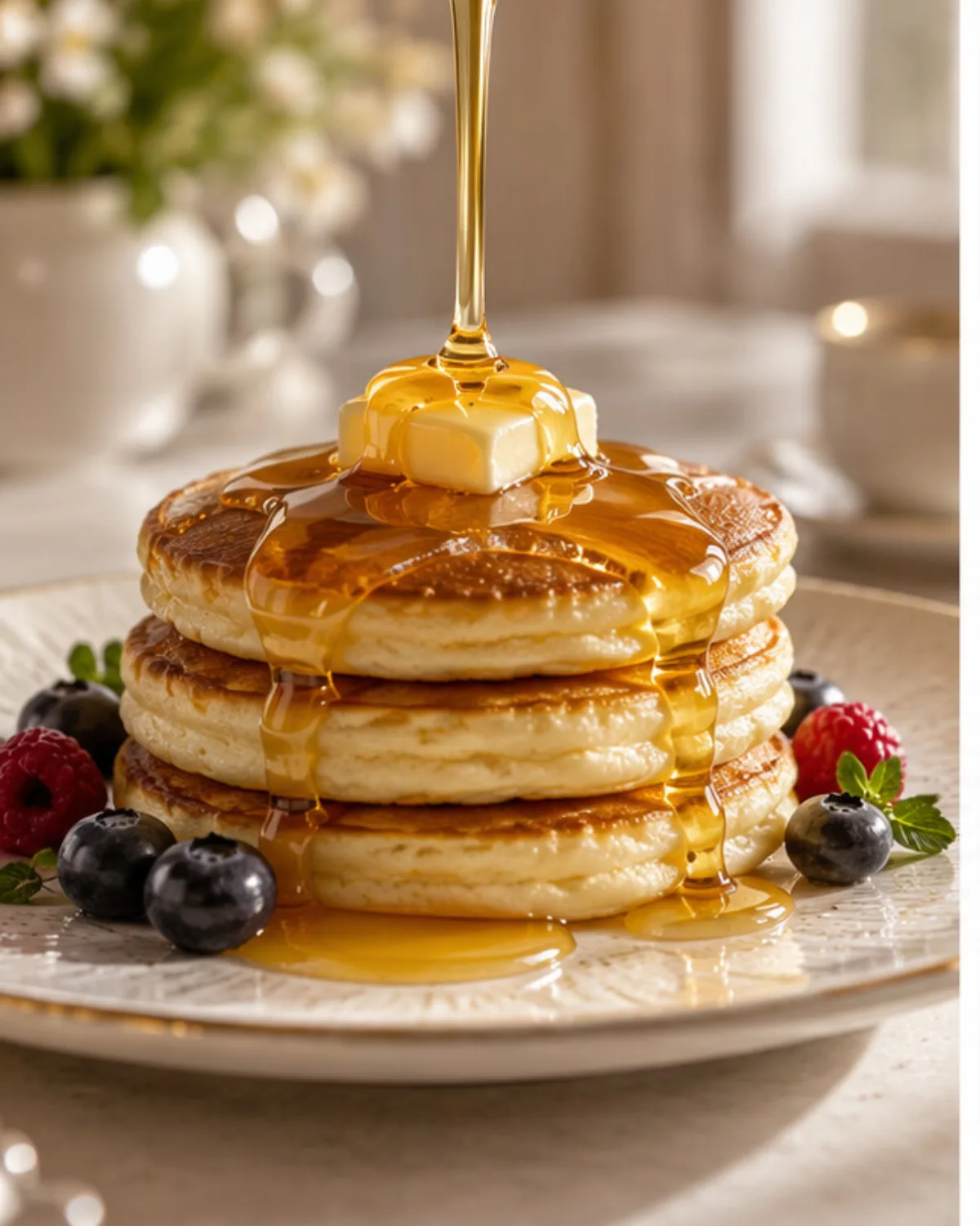 Pancakes with Cherry Pie
